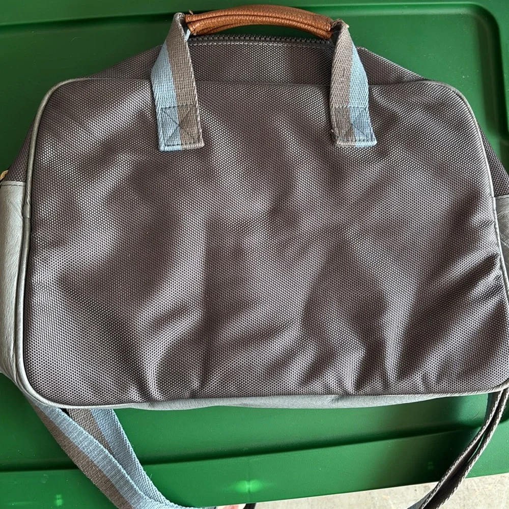 Peasants & Travlers Gray and Brown Men's Bag - Picture 2 of 3